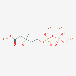 Tetralithium 3-hydroxy-3-methyl-5-{[(phosphonatooxy)phosphinato]oxy}pentanoate