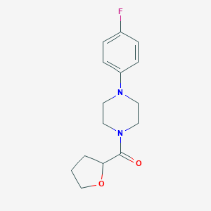 molecular formula C15H19FN2O2 B331923 1-(4-Fluorophenyl)-4-(tetrahydro-2-furanylcarbonyl)piperazine 