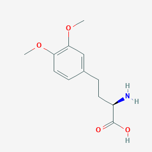 molecular formula C12H17NO4 B3319237 (R)-2-Amino-4-(3,4-dimethoxyphenyl)butanoic acid CAS No. 1089276-12-9