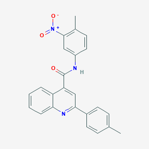 molecular formula C24H19N3O3 B331925 N-(4-methyl-3-nitrophenyl)-2-(4-methylphenyl)quinoline-4-carboxamide 