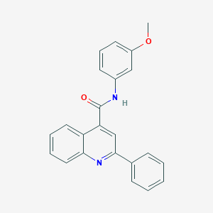 molecular formula C23H18N2O2 B331929 N-(3-methoxyphenyl)-2-phenylquinoline-4-carboxamide 