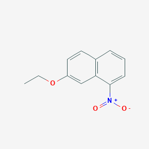 molecular formula C12H11NO3 B3319299 7-Ethoxy-1-nitronaphthalene CAS No. 1092353-01-9