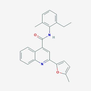 molecular formula C24H22N2O2 B331930 N-(2-ethyl-6-methylphenyl)-2-(5-methylfuran-2-yl)quinoline-4-carboxamide 