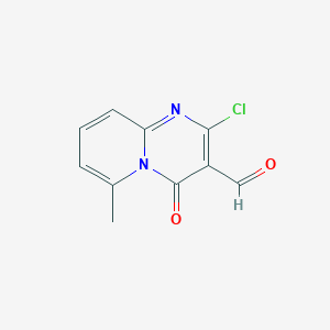2-chloro-6-methyl-4-oxo-4H-pyrido[1,2-a]pyrimidine-3-carbaldehyde