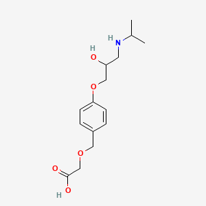molecular formula C15H23NO5 B3319350 O-(Desisopropyl) bisoprolol acid CAS No. 109791-19-7