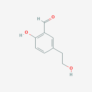 molecular formula C9H10O3 B3319361 2-Hydroxy-5-(2-hydroxyethyl)benzaldehyde CAS No. 110005-81-7