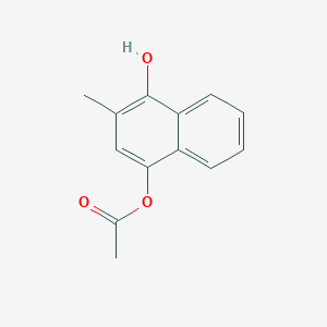 molecular formula C13H12O3 B3319380 4-Hydroxy-3-methylnaphthalen-1-YL acetate CAS No. 110327-29-2