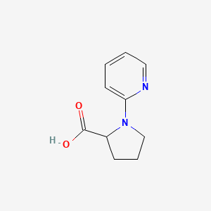 molecular formula C10H12N2O2 B3319383 (2S)-1-(Pyridin-2-yl)pyrrolidine-2-carboxylic acid CAS No. 1104077-35-1