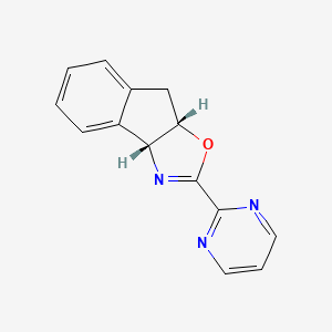 molecular formula C14H11N3O B3319404 (3aR,8aS)-2-(Pyrimidin-2-yl)-3a,8a-dihydro-8H-indeno[1,2-d]oxazole CAS No. 1108603-37-7
