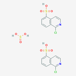 molecular formula C18H14Cl2N2O9S3 B3319411 5-Isoquinolinesulfonic acid, 1-chloro-, sulfite (2:1) CAS No. 110883-85-7