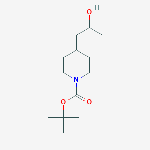 molecular formula C13H25NO3 B3319471 叔丁基 4-(2-羟丙基)哌啶-1-羧酸盐 CAS No. 1126084-33-0