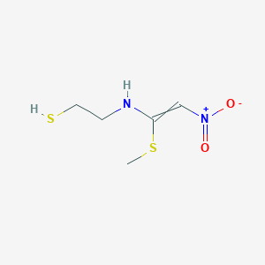 Ethanethiol, 2-[[1-(methylthio)-2-nitroethenyl]amino]-