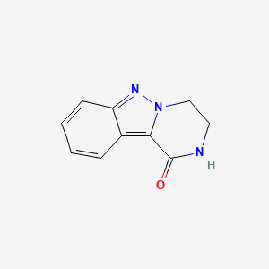 molecular formula C10H9N3O B3319511 3,4-dihydropyrazino[1,2-b]indazol-1(2H)-one CAS No. 1133065-96-9