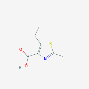 molecular formula C7H9NO2S B3319514 5-Ethyl-2-methylthiazole-4-carboxylic acid CAS No. 113366-74-8