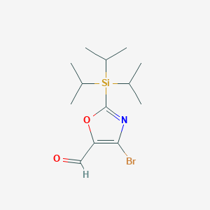 molecular formula C13H22BrNO2Si B3319516 4-Bromo-2-(triisopropylsilyl)oxazole-5-carbaldehyde CAS No. 1134560-73-8