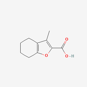 molecular formula C10H12O3 B3319533 3-Methyl-4,5,6,7-tetrahydrobenzofuran-2-carboxylic acid CAS No. 1135214-53-7
