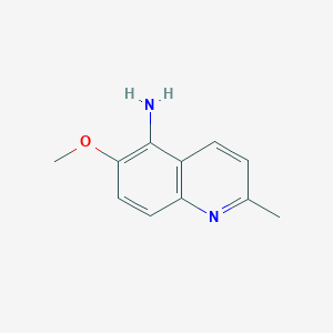 molecular formula C11H12N2O B3319588 6-Methoxy-2-methylquinolin-5-amine CAS No. 114656-78-9