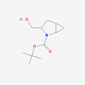molecular formula C11H19NO3 B3319597 (1R,3R,5R)-tert-Butyl 3-(hydroxymethyl)-2-azabicyclo[3.1.0]hexane-2-carboxylate CAS No. 1148048-41-2