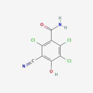 2,3,6-Trichloro-5-cyano-4-hydroxybenzamide