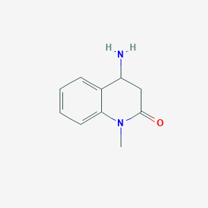 molecular formula C10H12N2O B3319685 4-Amino-1-methyl-3,4-dihydroquinolin-2(1H)-one CAS No. 1158048-96-4