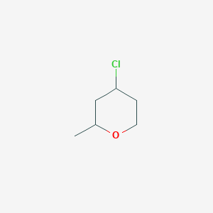 molecular formula C6H11ClO B3319735 4-Chloro-2-methyl-tetrahydro-pyran CAS No. 116131-46-5