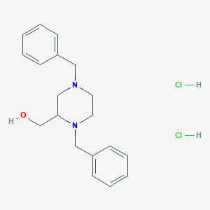 (1,4-Dibenzylpiperazin-2-yl)methanol dihydrochloride