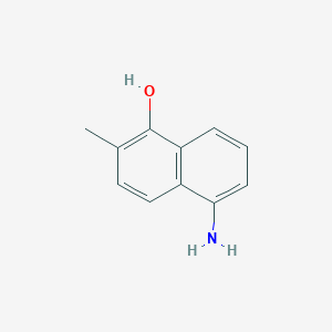 molecular formula C11H11NO B3319744 5-Amino-2-methylnaphthalen-1-ol CAS No. 116415-34-0