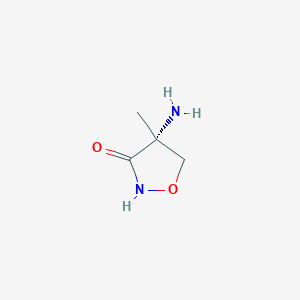 molecular formula C4H8N2O2 B3319755 (R)-4-Amino-4-methylisoxazolidin-3-one CAS No. 116810-10-7