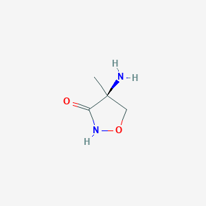 molecular formula C4H8N2O2 B3319759 (S)-4-Amino-4-methylisoxazolidin-3-one CAS No. 116810-11-8