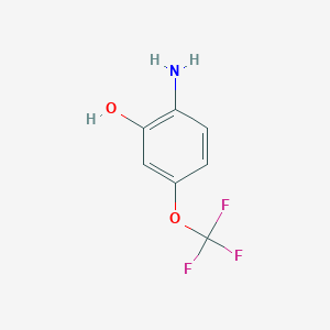 molecular formula C7H6F3NO2 B3319783 2-氨基-5-(三氟甲氧基)苯酚 CAS No. 117338-14-4
