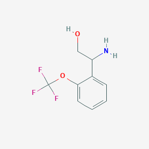 molecular formula C9H10F3NO2 B3319833 2-Amino-2-(2-(trifluoromethoxy)phenyl)ethan-1-ol CAS No. 1184277-07-3