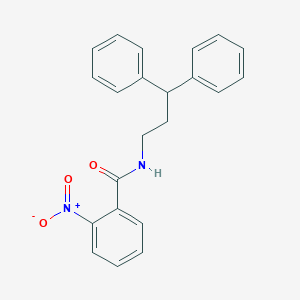 molecular formula C22H20N2O3 B331989 N-(3,3-diphenylpropyl)-2-nitrobenzamide 