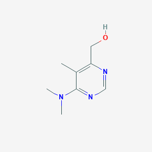 molecular formula C8H13N3O B3319893 (6-(Dimethylamino)-5-methylpyrimidin-4-yl)methanol CAS No. 118779-92-3