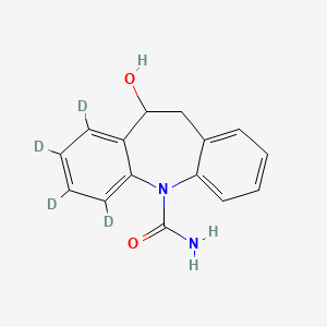 molecular formula C15H14N2O2 B3319908 [2H4]-10,11-Dihydro-10-hydroxycarbamazepine CAS No. 1188265-49-7