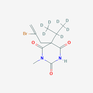 molecular formula C11H15BrN2O3 B3319923 5-(2-Bromoprop-2-enyl)-5-(1,1,1,2,3,3,3-heptadeuteriopropan-2-yl)-1-methyl-1,3-diazinane-2,4,6-trione CAS No. 1189950-65-9