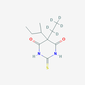 molecular formula C10H16N2O2S B3319927 5-Butan-2-yl-5-(1,1,2,2,2-pentadeuterioethyl)-2-sulfanylidene-1,3-diazinane-4,6-dione CAS No. 1189965-47-6