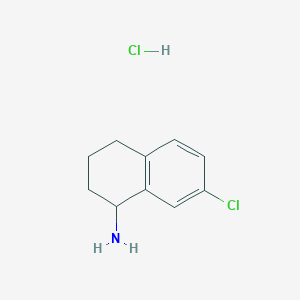 molecular formula C10H13Cl2N B3319955 7-Chloro-1,2,3,4-tetrahydronaphthalen-1-amine hydrochloride CAS No. 1191908-39-0