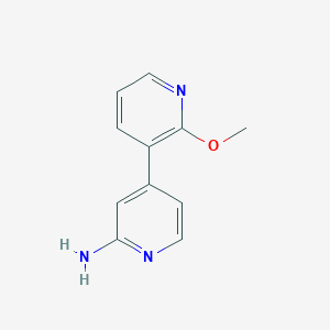molecular formula C11H11N3O B3319983 2-Methoxy-3,4'-bipyridin-2'-amine CAS No. 1192814-85-9
