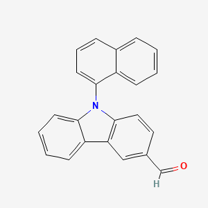 molecular formula C23H15NO B3319991 9-(Naphthalen-1-YL)-9H-carbazole-3-carbaldehyde CAS No. 119471-79-3