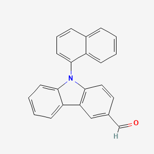 molecular formula C23H15NO B3319991 9-(萘-1-基)-9H-咔唑-3-甲醛 CAS No. 119471-79-3