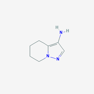 molecular formula C7H11N3 B3319999 4,5,6,7-Tetrahydropyrazolo[1,5-A]pyridin-3-amine CAS No. 1196152-11-0