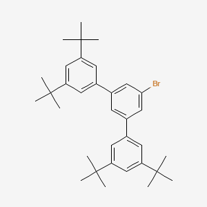 molecular formula C34H45B B3320019 5'-Bromo-3,3'',5,5''-tetra-tert-butyl-1,1':3',1''-terphenyl CAS No. 120046-02-8