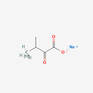 molecular formula C5H7NaO3 B3320088 Sodium 3-methyl-2-oxo(4-~13~C)butanoate CAS No. 1202865-40-4