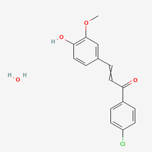 molecular formula C16H15ClO4 B3320090 查耳酮 4（水合物） CAS No. 1202866-96-3