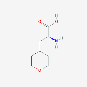 molecular formula C8H15NO3 B3320122 (R)-2-amino-3-(tetrahydro-2H-pyran-4-yl)propanoic acid CAS No. 1207447-36-6