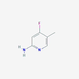 molecular formula C6H7FN2 B3320151 4-Fluoro-5-methylpyridin-2-amine CAS No. 1211535-84-0