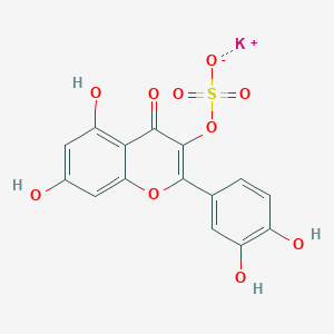 molecular formula C15H9KO10S B3320167 Quercetin 3-Sulfate Potassium Salt CAS No. 121241-74-5