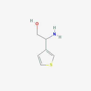 molecular formula C6H9NOS B3320173 (2S)-2-amino-2-(thiophen-3-yl)ethan-1-ol CAS No. 1213352-10-3