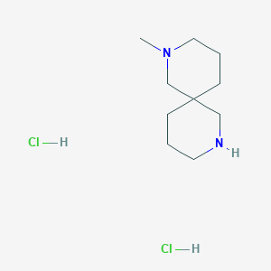 molecular formula C10H22Cl2N2 B3320181 2-Methyl-2,8-diazaspiro[5.5]undecane dihydrochloride CAS No. 1215327-73-3