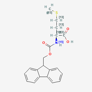 molecular formula C20H21NO4S B3320201 Fmoc-Met-OH-13C5,15N CAS No. 1217437-64-3